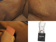 Load image into Gallery viewer, CELINE セリーヌ バーティカルカバ ハンドバッグ 2WAY ブラウン キャンバス カーフスキン トリオンフ 美品 中古 4c068306