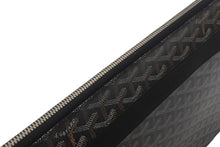 画像をギャラリービューアに読み込む, 極美品 Goyard ゴヤール ソルボンヌ クラッチバッグ セカンドバッグ L字ファスナー コーティングキャンバス レザー ブラック 中古 4c068312