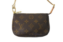 Load image into Gallery viewer, 極美品 LOUIS VUITTON ルイヴィトン モノグラム ミニポシェット アクセソワール アクセサリーポーチ M58009 ブラウン 中古 4c068316