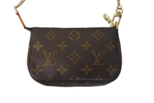Load image into Gallery viewer, 極美品 LOUIS VUITTON ルイヴィトン モノグラム ミニポシェット アクセソワール アクセサリーポーチ M58009 ブラウン 中古 4c068316
