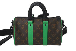 極美品 LOUIS VUITTON ルイヴィトン キーポル・バンドリエール 25 モノグラム・マカサー M46249 中古 4c068319