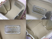 Load image into Gallery viewer, CHANEL シャネル ショルダーバッグ キューブチェーンバッグ AP2529 ピンク シルバー ラムスキン ゴールド金具 美品 中古 4c068334