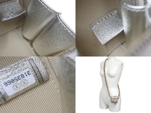 CHANEL シャネル ショルダーバッグ キューブチェーンバッグ AP2529 ピンク シルバー ラムスキン ゴールド金具 美品 中古 4c068334
