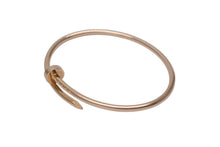 Load image into Gallery viewer, Cartier カルティエ ジュストアンクル ブレスレット スモールサイズ B6062517 Au750 9.0g ピンクゴールド 美品 中古 4c068335