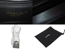 Load image into Gallery viewer, 極美品 CHANEL シャネル ミニハンドバッグ ショルダーバッグ 千鳥 ブラック/ホワイト ランダムシリアル AS4416 中古 4c068345