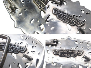 CHROME HEARTS クロムハーツ BUCKL CEMETERY1.5 セメタリークロス バックル シルバー925 重量294g .925 2003 刻印 美品 中古 4c068349
