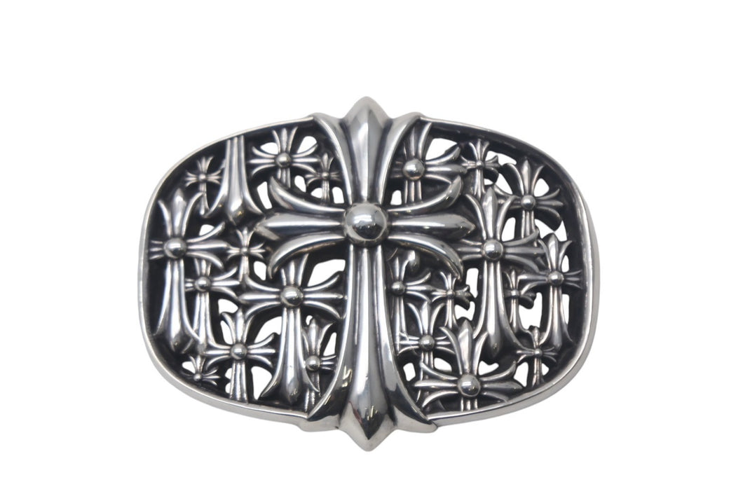 CHROME HEARTS クロムハーツ BUCKL CEMETERY1.5 セメタリークロス バックル シルバー925 重量294g .925 2003 刻印 美品 中古 4c068349