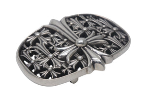 CHROME HEARTS クロムハーツ BUCKL CEMETERY1.5 セメタリークロス バックル シルバー925 重量294g .925 2003 刻印 美品 中古 4c068349