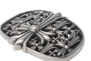 CHROME HEARTS クロムハーツ BUCKL CEMETERY1.5 セメタリークロス バックル シルバー925 重量294g .925 2003 刻印 美品 中古 4c068349