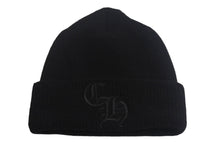Load image into Gallery viewer, CHROME HEARTS クロムハーツ CH 刺繍 ニットキャップ ビーニー 2238-304-4102 ウール ブラック 美品 中古 4c068351