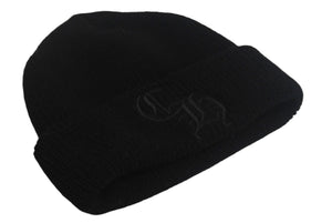 CHROME HEARTS クロムハーツ CH 刺繍 ニットキャップ ビーニー 2238-304-4102 ウール ブラック 美品 中古 4c068351