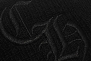 CHROME HEARTS クロムハーツ CH 刺繍 ニットキャップ ビーニー 2238-304-4102 ウール ブラック 美品 中古 4c068351