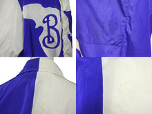 Load image into Gallery viewer, BURBERRY バーバリー Equestrian Knight オープンカラーシャツ 8090011.B7647 サイズXXL ナイロン ブルー ホワイト 美品 中古 4c068355