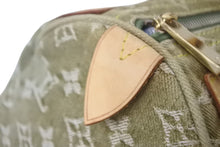 Load image into Gallery viewer, LOUIS VUITTON ルイヴィトン ハンドバッグ デニム ネオスピーディ M95215 モノグラムデニム カーキ ゴールド金具 美品 中古 4c068366