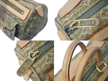 Load image into Gallery viewer, LOUIS VUITTON ルイヴィトン ハンドバッグ デニム ネオスピーディ M95215 モノグラムデニム カーキ ゴールド金具 美品 中古 4c068366