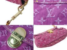 画像をギャラリービューアに読み込む, LOUISVUITTON ルイヴィトン ミニプリーティ フューシャ ワンショルダーバッグ M95216 モノグラムデニム ピンク 美品 中古 4c068367