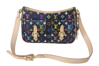 新品同様 LOUIS VUITTON ルイ ヴィトン ロッジPM ショルダーバッグ M40054 モノグラムキャンバス ブラック 中古 4c068368