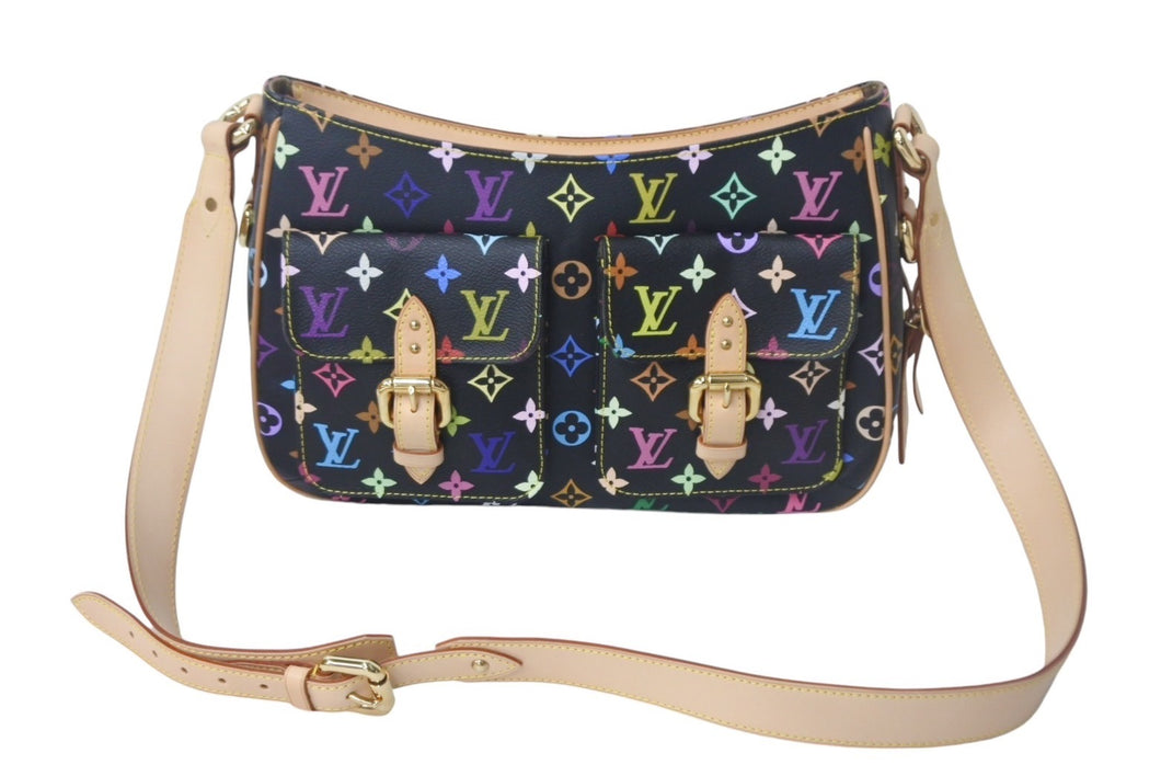 新品同様 LOUIS VUITTON ルイ ヴィトン ロッジPM ショルダーバッグ M40054 モノグラムキャンバス ブラック 中古 4c068368