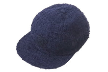 Load image into Gallery viewer, 極美品 CHANEL シャネル 22AW ツイード キャップ ネイビー ココマーク 帽子 ロゴ 小物 サイズL 中古 4c068372