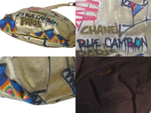 Load image into Gallery viewer, CHANEL シャネル グラフィティ エジプト チェーン ベルトバッグ ボディバッグ 28番台 キャンバス レザー ゴールド マルチカラー 美品 中古 4c068374