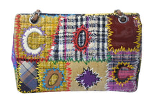 Load image into Gallery viewer, 極美品 CHANEL シャネル チェーン ショルダーバッグ 14番台 ココマーク パッチワーク マルチカラー ツイード シルバー金具 中古 4c068378