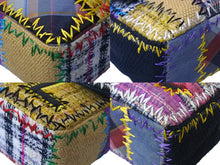 Load image into Gallery viewer, 極美品 CHANEL シャネル チェーン ショルダーバッグ 14番台 ココマーク パッチワーク マルチカラー ツイード シルバー金具 中古 4c068378