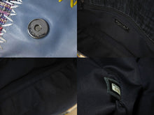 Load image into Gallery viewer, 極美品 CHANEL シャネル チェーン ショルダーバッグ 14番台 ココマーク パッチワーク マルチカラー ツイード シルバー金具 中古 4c068378