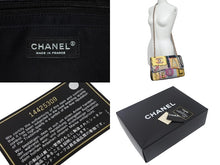 Load image into Gallery viewer, 極美品 CHANEL シャネル チェーン ショルダーバッグ 14番台 ココマーク パッチワーク マルチカラー ツイード シルバー金具 中古 4c068378