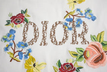 Load image into Gallery viewer, ChristianDior クリスチャンディオール 半袖Tシャツ トロッター柄 フラワー刺繍 ロゴハーフ ホワイト マルチカラー 38 美品 中古 4c068384