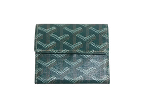 極美品 GOYARD ゴヤール マリニー ウォレット コインケース 小銭入れ カードケース PVC レザー グリーン MARIGNPMLTY09CL09P 中古 4c068389