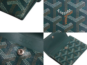 極美品 GOYARD ゴヤール マリニー ウォレット コインケース 小銭入れ カードケース PVC レザー グリーン MARIGNPMLTY09CL09P 中古 4c068389