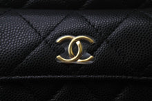Load image into Gallery viewer, 新品未使用 CHANEL シャネル キャビアスキン ハンドバッグ シリアルランダム ブラック ゴールド金具 中古 4c068392