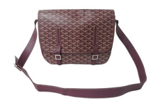 画像をギャラリービューアに読み込む, GOYARD ゴヤール ベルヴェデーレGM ショルダーバッグ ボルドー PVC レザー シルバー金具 ヘリンボーン柄 美品 中古 4c068400