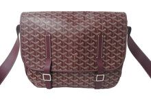 画像をギャラリービューアに読み込む, GOYARD ゴヤール ベルヴェデーレGM ショルダーバッグ ボルドー PVC レザー シルバー金具 ヘリンボーン柄 美品 中古 4c068400