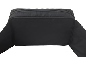 極美品 PRADA プラダ ウエストバッグ ボディバッグ V210 トライアングルロゴ ブラック ナイロン シルバー金具 中古 4c068402 