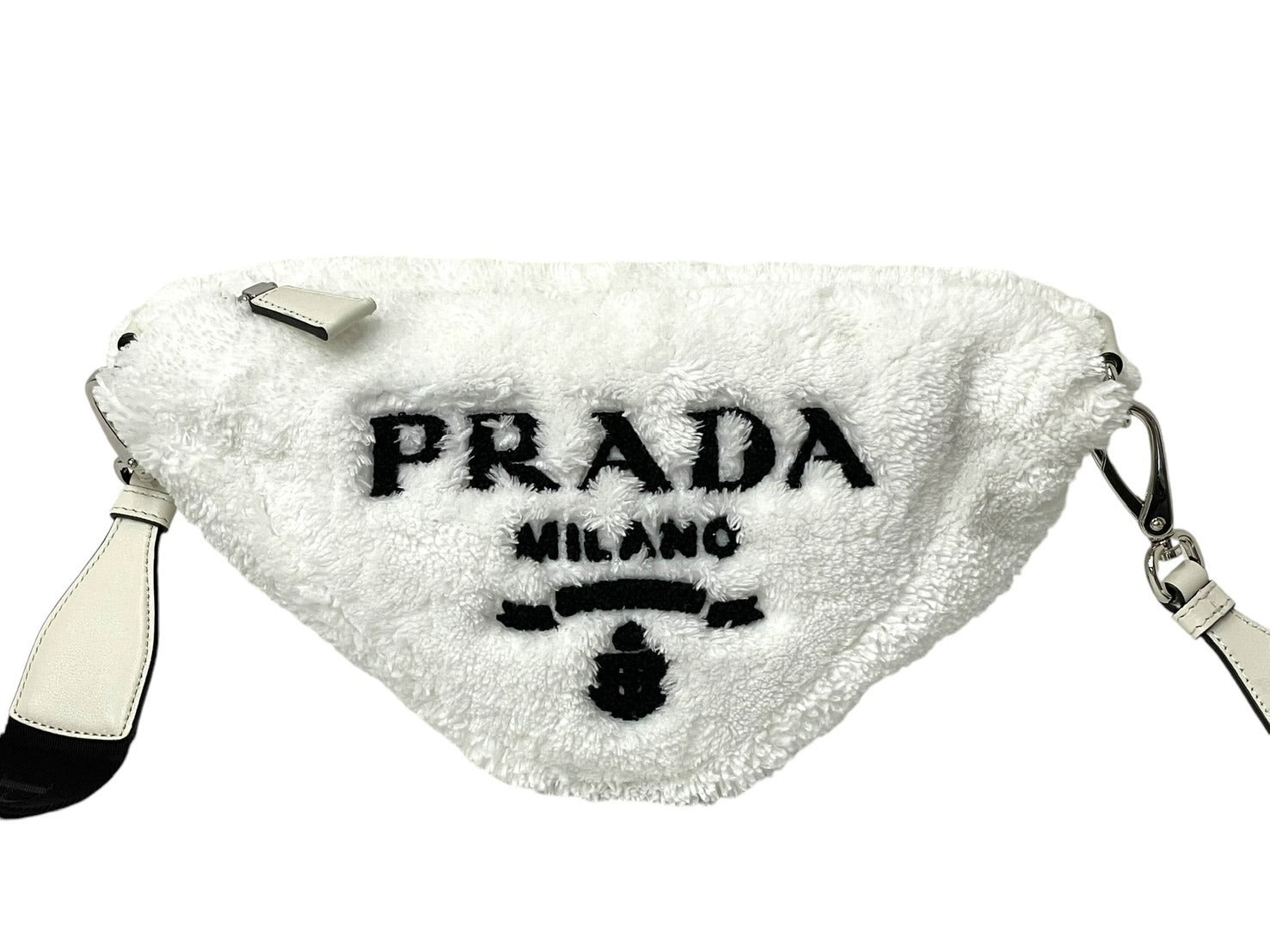 極美品 PRADA プラダ ショルダーバッグ 1BH190 パイル ポーチ