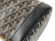 Load image into Gallery viewer, 新品未使用 Goyard ゴヤールプティ フロ バケット ショルダーバッグ 巾着型 PVC レザー ブラウン ブラック シルバー 中古 4c068407