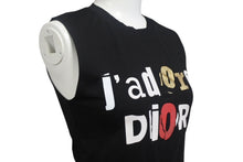 画像をギャラリービューアに読み込む, 極美品 Christian Dior クリスチャンディオール ジャドール ロゴ タンクトップ ノースリーブ Tシャツ ブラック コットン 3E16155302 サイズ38 中古 4c068413