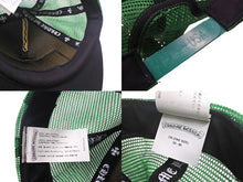 Load image into Gallery viewer, CHROME HEARTS クロムハーツ トラッカー メッシュ キャップ 新型 ブラック グリーン コットン ロゴ 帽子 サイズOS シルバー金具 美品 中古 4c068415