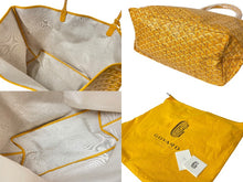 画像をギャラリービューアに読み込む, 新品未使用 GOYARD ゴヤール サンルイGM バッグ トートバッグ STLOUIGMLTY08CL08P レザー PVC イエロー シルバー金具 中古 4c068429