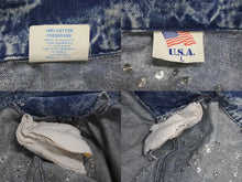 画像をギャラリービューアに読み込む, ノーブランド ライダースデニムジャケット CopaCabana コパカバーナ ラインストーン ブルー マルチカラー サイズL 4c068430