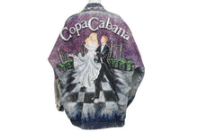 画像をギャラリービューアに読み込む, ノーブランド ライダースデニムジャケット CopaCabana コパカバーナ ラインストーン ブルー マルチカラー サイズL 4c068430