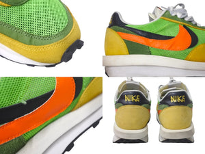 NIKE ナイキ Sacai サカイ LD WAFFLE ワッフル ローカットスニーカー グリーン マルチカラー 19SS サイズ27.5cm 美品 中古 4c068431 