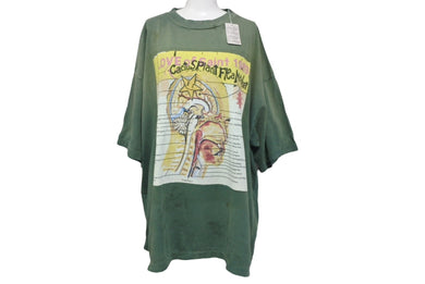 未使用 SAINT MICHAEL セントマイケル 24AW 半袖Ｔシャツ SM-YS1-0000-C04 サイズXXL グリーンコットン 中古 4c068438 