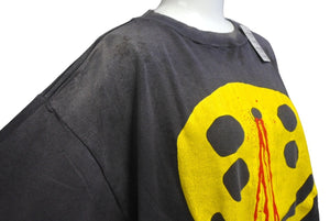 未使用 SAINT MICHAEL セントマイケル 24AW 半袖Ｔシャツ SM-YS1-0000-C01 サイズS ブラック コットン 中古 4c068439 