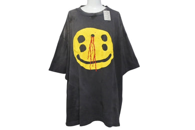 未使用 SAINT MICHAEL セントマイケル 24AW 半袖Ｔシャツ SM-YS1-0000-C01 サイズXXL ブラック コットン 中古 4c068441 