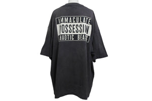 未使用 SAINT MICHAEL セントマイケル 24AW 半袖Ｔシャツ SM-YS1-0000-C01 サイズXXL ブラック コットン 中古 4c068441 