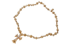 Load image into Gallery viewer, 極美品 CHROME HEARTS クロムハーツ オーダー品 クロスボールチェーン 22K ネックレス 202g 全長約60cm 中古 4c068445