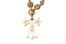 Load image into Gallery viewer, 極美品 CHROME HEARTS クロムハーツ オーダー品 クロスボールチェーン 22K ネックレス 202g 全長約60cm 中古 4c068445