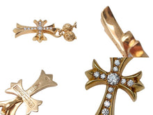 Load image into Gallery viewer, 極美品 CHROME HEARTS クロムハーツ オーダー品 クロスボールチェーン 22K ネックレス 202g 全長約60cm 中古 4c068445